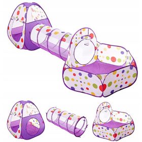 Razigrani otroški šotor s tunelom in bazenom