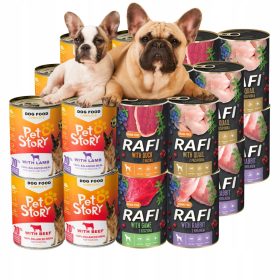 Petstory premium mokra hrana za pse z jagnjetino 0,4 kg