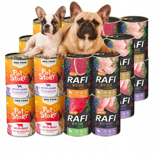 Petstory premium mokra hrana za pse z jagnjetino 0,4 kg