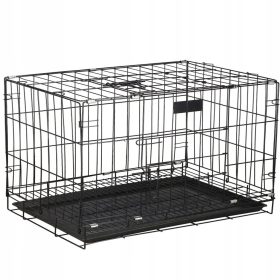 XL Kletka za pse Springos, kovinska, velika, 93x67x56,5 cm