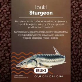 Ibuki Jesiotr 3 mm 3 l Hrana za Ribnik