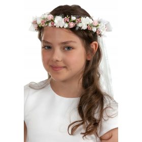 Wianek obhajilni venček roza WK25