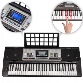   Klavir za otroke s podsvetljenimi tipkami in stojalom za note