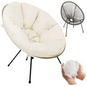   Comfortable garden chair cushion ACAPULCO STRING CHAIR SLOVENIAN COTTON