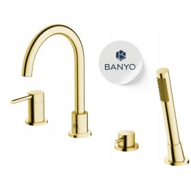 Baterija za kad in tuš Emporia Fly zlata