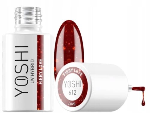 YOSHI Profesionalni UV Hibridni Lak za Nohte FIERY LOVE 6 ml - 612