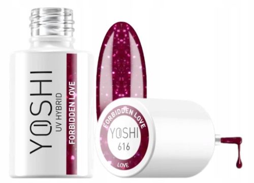 YOSHI Profesionalni UV Hibridni Lak za Nohte FORBIDDEN LOVE 6 ml - 616