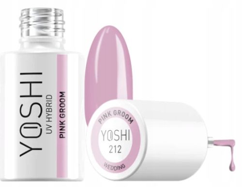 YOSHI Profesionalni UV Hibridni Lak za Nohte Pink Groom 212 - 6 ml