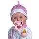 Punčka z mehkim trebuščkom, dudo in stekleničko - La Baby - 40 cm