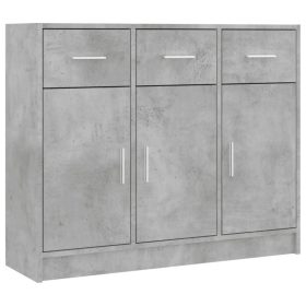   Komoda sive barve VidaXL 823012 91 x 28 x 75 cm | Klasika in funkcionalnost združeni v enem! Ta elegantna komoda v sivi barvi betona bo popoln dodatek za vaš dom. Izdelana je iz trpežnega materiala dr