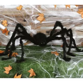 Velikan pajek s svetlečimi LED očmi 150 cm