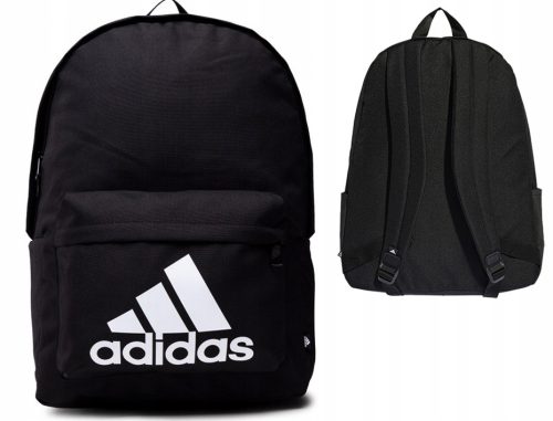 portni nahrbtnik Adidas Classic Badge of Sport s tremi črtami, črn