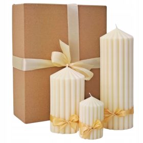 Najlepši okrasni svečnik iz sojinega voska, 3 kosi