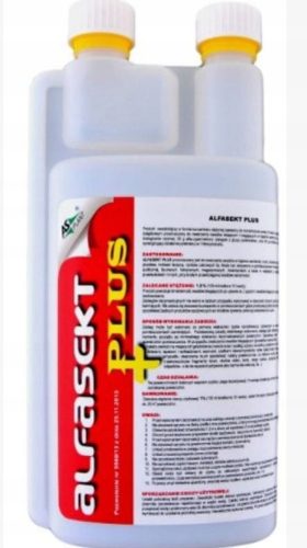 Alfasekt Plus 1 l proti stenicam, ščurkom, mravljam, komarjem, muham, osam, pajkom, bolham, srebrnim ribicam