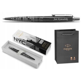   rni kemični svinčnik Parker "New York Nights" s graviranjem in darilno vrečko