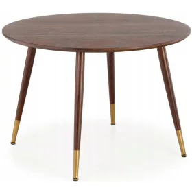   Okrogla jedilna miza Halmar Domenico, nastavljiva višina, 110 x 110 x 76 cm, oreh