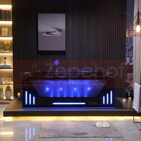   Pravokotna hidromasažna kopalna kad Zepehof Benedito Line s sredinskim odtokom 170 x 78 cm