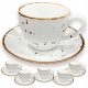 Bela porcelanasta skodelica Alumina Cottage White 300 ml - Set 6 kosov