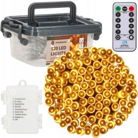   Springos božične lučke za zunanje drevo 9 m 120 LED - Toplo bela