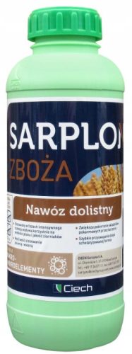 Slovenian name: Sarplon tekoče dušikovo gnojilo za žita 10l + 2l

SEO-optimized description: Sarplon Zrnja je večkomponentno, uravnoteženo gnojilo namenjeno listnemu gnojenju ozimih in jarih žit. Zago