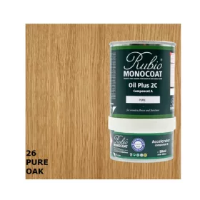   Rubio Monocoat Oil +2C Pure 390 ml brezbarvno olje iz trdega voska