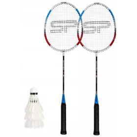   Spokey Slovenian Badminton Set with 2 Rackets, Shuttlecocks, and Case