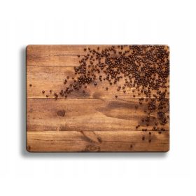 Steklena rezalna deska 40x30 6mm LESNO KAVA