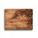 Steklena rezalna deska 40x30 6mm LESNO KAVA