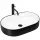 Ovalni umivalnik Rea NADIA BLACK MATT WHITE