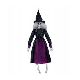   Viseči okostnjak v čarovniških oblačilih 40cm za Halloween dekoracijo