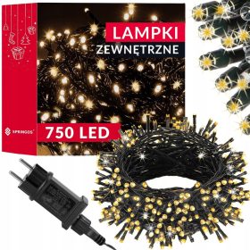  Springos LED lučke za zunanje božično drevo 40 m 750 LED lučk