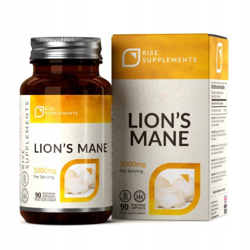 Kapsule Levjega Repa (Lion's Mane) - 500mg, 90 kapsul za izboljšanje umskih sposobnosti in prebave