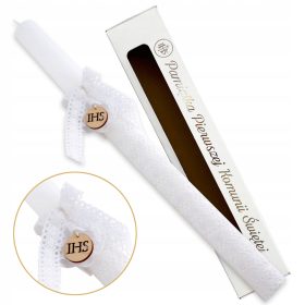 Obhajilna sveča, prvoobhajilna sveča, ročno okrašena