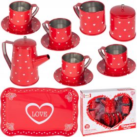 Rdeči čajni set za otroke MalPlay 106603