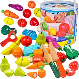   Drevesna zelenjava in sadje za rezanje XXL komplet - Razširjeni set