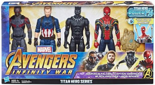 HASBRO ZESTAW 4 FIGUR AVENGERJEV 30 cm Z ZVOKOM E2326