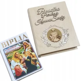    Obhajilo spominek svetopisemska škatla knjiga darilo za personalizacijo otroka