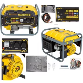 Prenosni enofazni bencinski generator HDM 5200 W