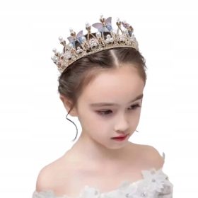 Zlata tiara GlamGirl, univerzalne zlate barve