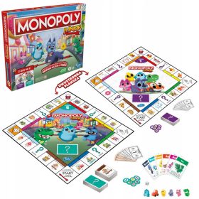   Družabna igra Hasbro Monopoly Junior 2v1 Dvostranska Plošča Slovenska Različica