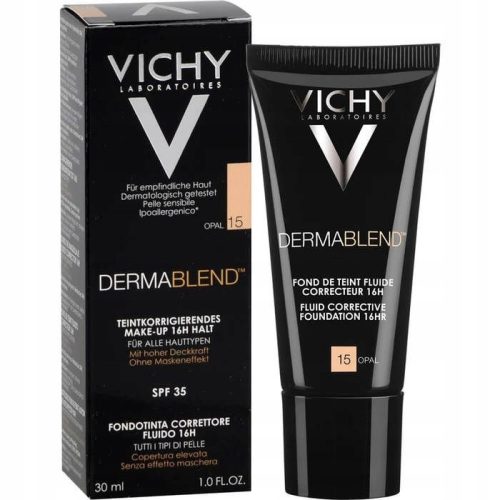 Vichy Dermablend Fluid 15 Opal - Tekoči korektor za dolgotrajno prekrivanje