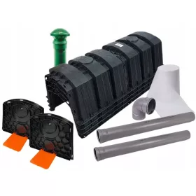   istilna naprava s tunelskim setom za odvodnjavanje, 4 kosi po 150L