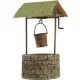 Fountain with Roof and Bucket - Hand-Painted Resin Figurine