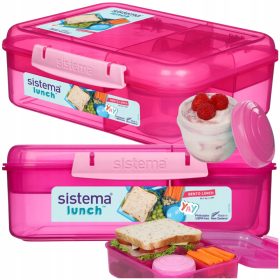   Slovenian Name: Sistema Bento škatla za malico 1650 ml s pregradami za omake

SEO-Optimized Description: 
Sistema Bento Lunch Box je idealna rešitev za organizacijo in prenos zdravih obrokov, ne glede