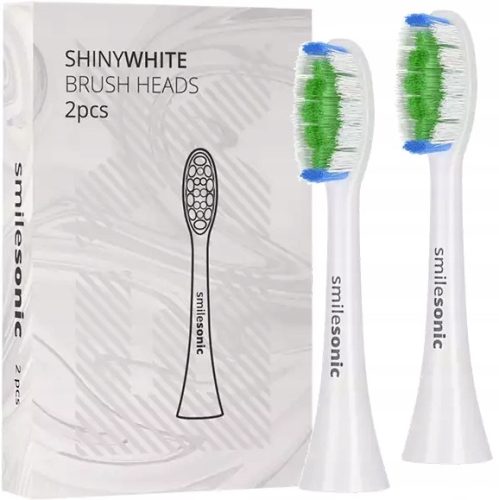  Konice Smilesonic ShinyWhite, bele, 2 kos.