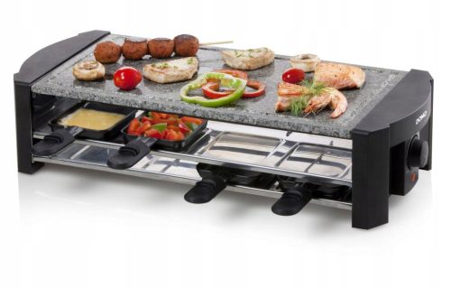  Kamniti žar DOMO DO9186G raclette za 8 oseb, velika kamnita plošča