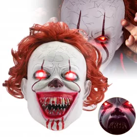    HOROR KLOVN MASKA SCARY IT MASKA POPOLNA ZA HALLOWEEN COSPLAY
