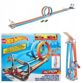   HOT WHEELS Avtomobilska steza z dvojno zanko 4 metri + 2 avtomobila GFH85