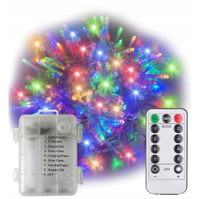   LED lučke za božično drevo z daljinskim upravljanjem 100 lučk 10 metrov multikolor