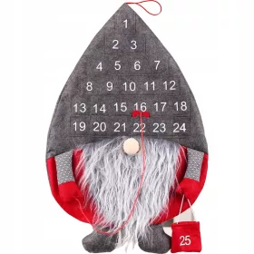    Stenski adventni koledar, viseči na steni, Gnome, Gnome, 61x39cm